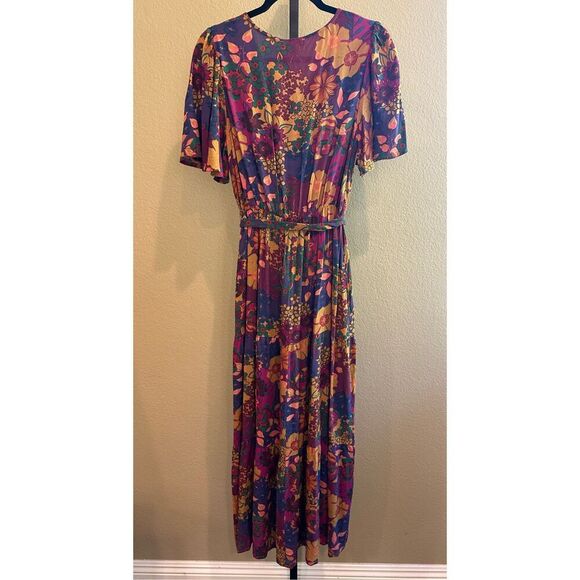 Size S Easel Los Angeles Floral Maxi Dress - Picture 4 of 5